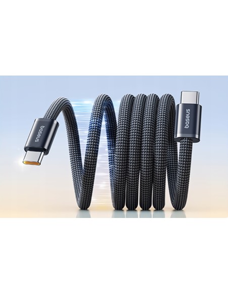 Baseus Dynamic 4 Pro Kabel magnetyczny USB-C do USB-C 100W Czarny