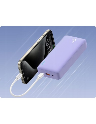 Baseus Airpow Power Bank Z Szybkim Ładowaniem 20W 20000mAh Fioletowy