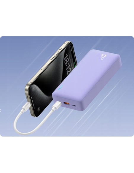 Baseus Airpow Power Bank Z Szybkim Ładowaniem 20W 20000mAh Fioletowy