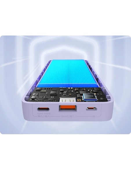 Baseus Airpow Power Bank Z Szybkim Ładowaniem 20W 20000mAh Fioletowy