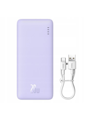 Baseus Airpow Power Bank Z Szybkim Ładowaniem 20W 20000mAh Fioletowy