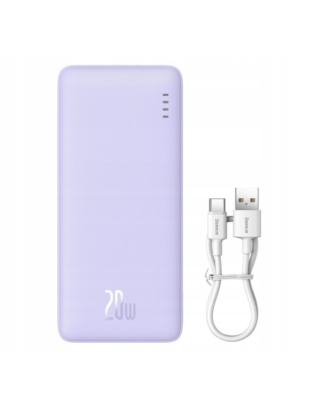 Baseus Airpow Power Bank Z Szybkim Ładowaniem 20W 20000mAh Fioletowy