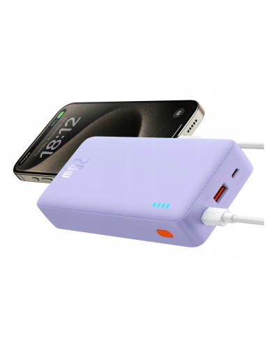 Baseus Airpow Power Bank Z Szybkim Ładowaniem 20W 20000mAh Fioletowy