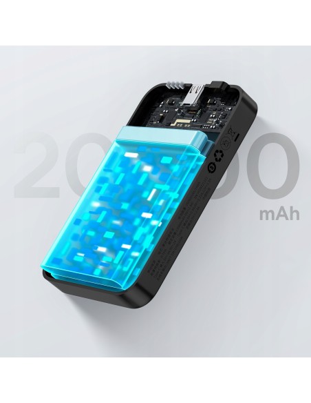 Baseus EnerFill FM41 Mini Magnetyczny Power Bank 20000mAh 20W Czarny