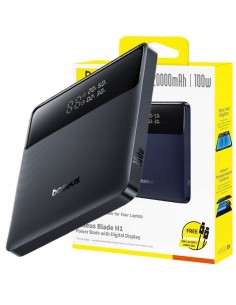 Powerbank Baseus Blade H1 Power Bank Z Cyfrowym Wyświetlaczem 20000mAh 100W Czarny