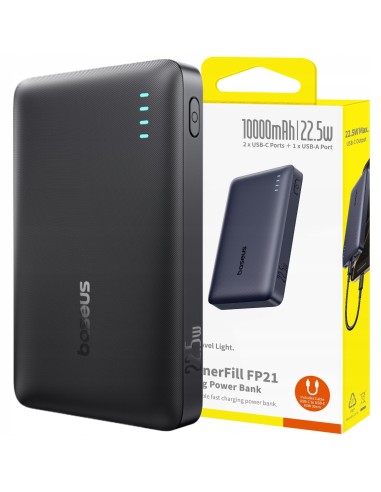 Baseus EnerFill FP21 Power Bank 10000mAh 22.5W Czarny