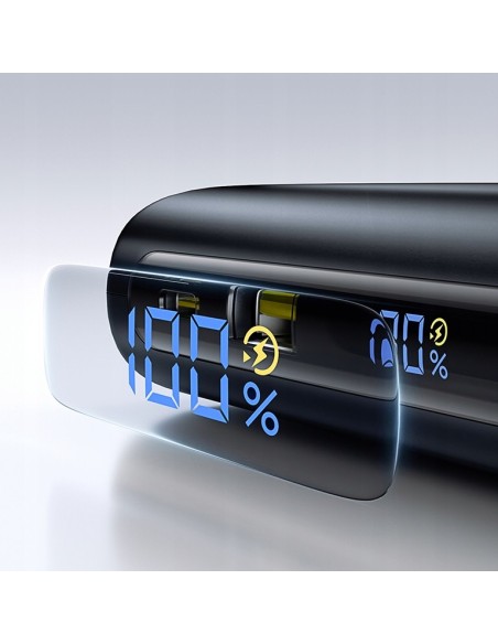 Baseus EnerFill FC41 Power Bank Z Wbudowanymi Kablami USB-C 25000mAh Czarny