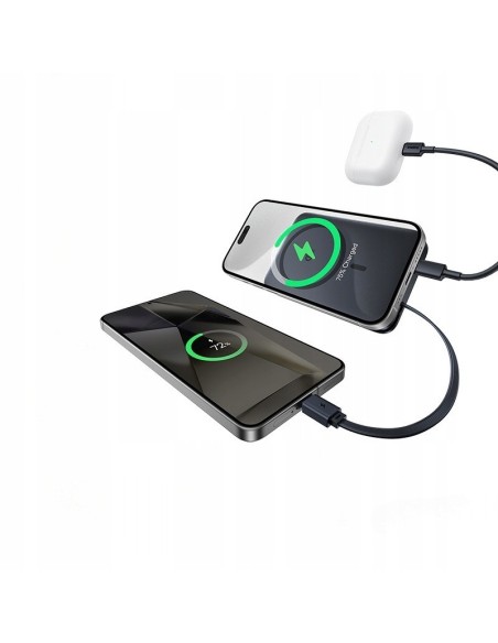 Baseus PicoGo Qi2 Magnetyczny Power Bank 10000mAh 27W Czarny