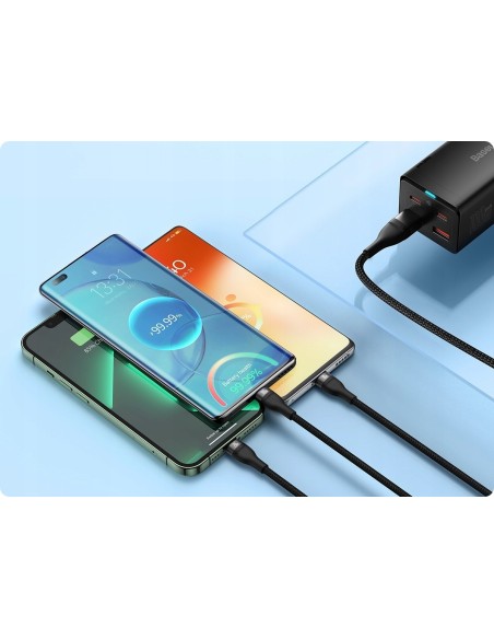 Baseus Flash Series 2 Kabel USB-C / USB-A Do USB-C Lightning Micro USB 1.2m 100W Czarny