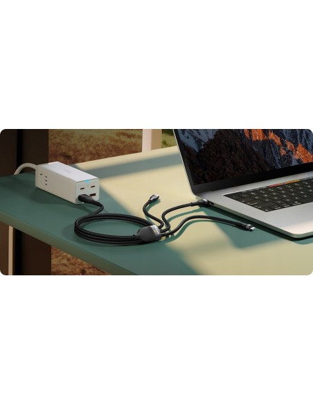 Baseus Flash Series 2 Kabel USB-C / USB-A Do USB-C Lightning Micro USB 1.2m 100W Czarny