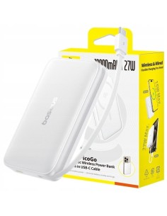Baseus PicoGo Qi2 Magnetyczny Power Bank 10000mAh 27W Biały