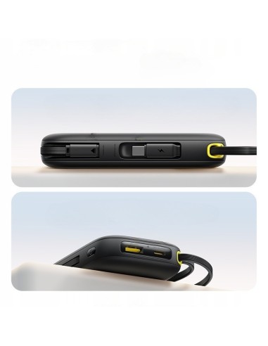 Baseus EnerFill FC31 Qpow 3 Power Bank Z Cyfrowym Wyświetlaczem Z Kablem USB-C+iP 20000mAh 45W Czarny