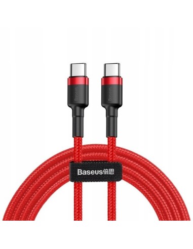 Baseus Cafule Kabel USB-C Do USB-C 60W 2m Czerwono-Czarny