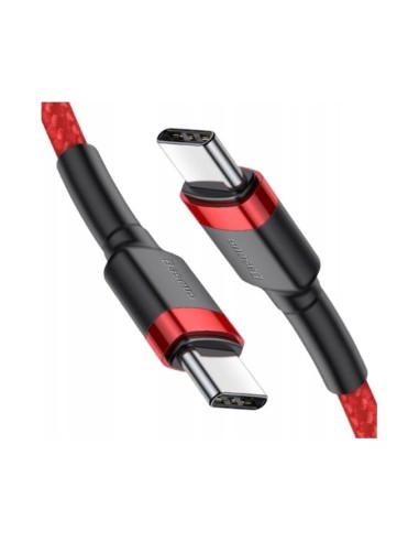 Baseus Cafule Kabel USB-C Do USB-C 60W 2m Czerwono-Czarny