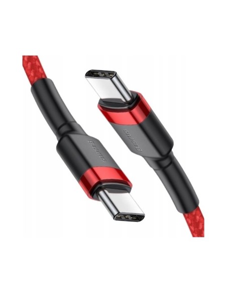 Baseus Cafule Kabel USB-C Do USB-C 60W 2m Czerwono-Czarny