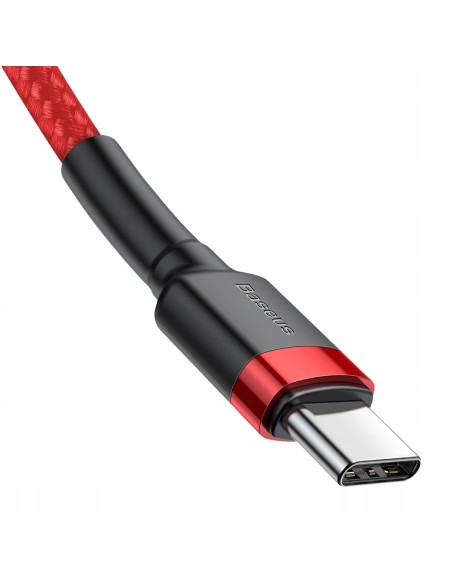 Baseus Cafule Kabel USB-C Do USB-C 60W 2m Czerwono-Czarny