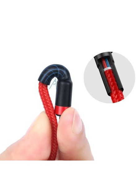Baseus Cafule Kabel USB-C Do USB-C 60W 2m Czerwono-Czarny