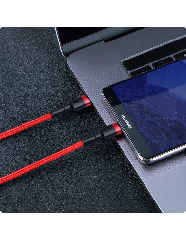 Baseus Cafule Kabel USB-C Do USB-C 60W 2m Czerwono-Czarny