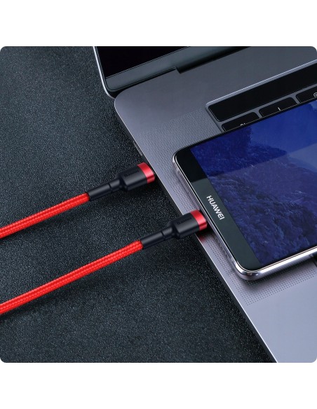 Baseus Cafule Kabel USB-C Do USB-C 60W 2m Czerwono-Czarny