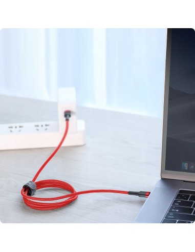Baseus Cafule Kabel USB-C Do USB-C 60W 2m Czerwono-Czarny