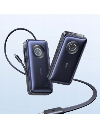 Baseus EnerCore CR11 Power Bank Z Wysuwanym Kablem 20000mAh 100W Czarny