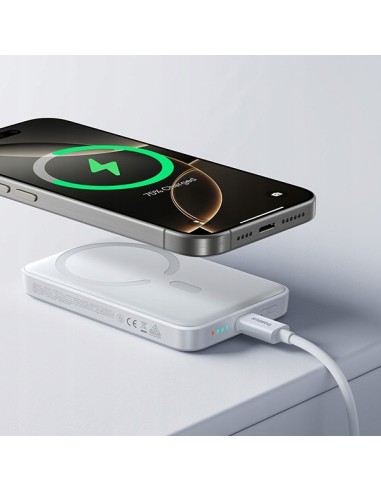 Baseus EnerFill FM11 Ultra-Mini Magnetyczny Power Bank 10000mAh 22.5W Biały
