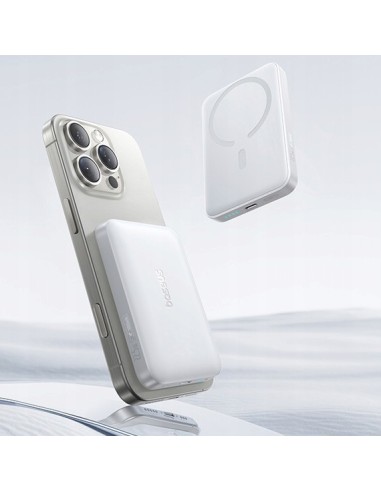 Baseus EnerFill FM11 Ultra-Mini Magnetyczny Power Bank 10000mAh 22.5W Biały
