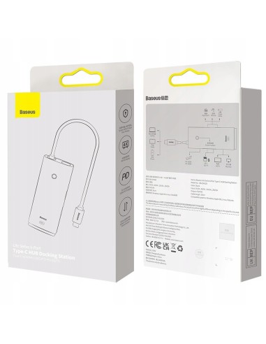 Baseus Lite Series 6-Port HUB USB-C 2x USB3.0 HDMI USB-C 100W