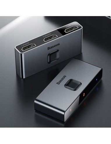 Baseus Matrix Switch Dwukierunkowy Szary