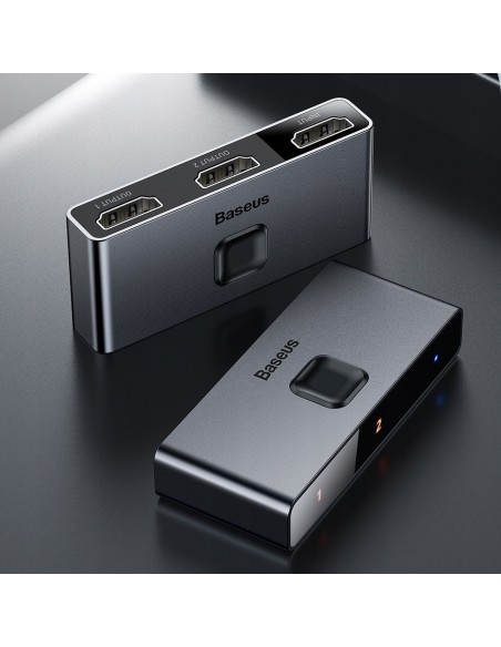 Baseus Matrix Switch Dwukierunkowy Szary