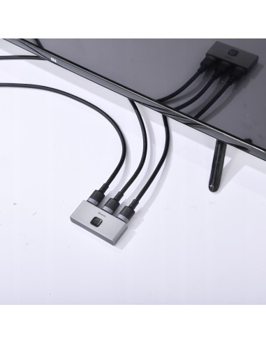 Baseus Matrix Switch Dwukierunkowy Szary
