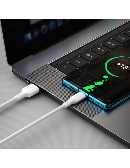 Baseus Simple Wisdom Kabel USB Do USB-C 5A 2szt 1.5m Biały
