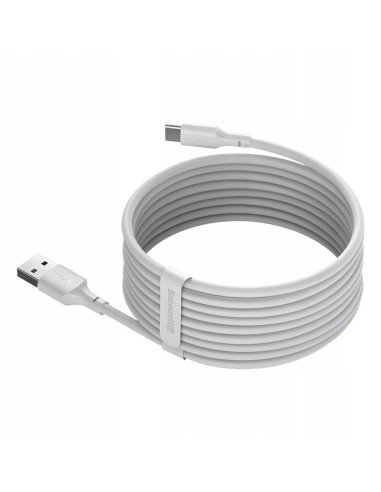 Baseus Simple Wisdom Kabel USB Do USB-C 5A 2szt 1.5m Biały