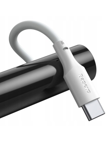 Baseus Simple Wisdom Kabel USB Do USB-C 5A 2szt 1.5m Biały