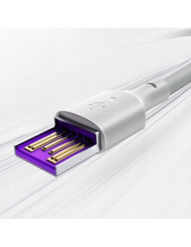 Baseus Simple Wisdom Kabel USB Do USB-C 5A 2szt 1.5m Biały
