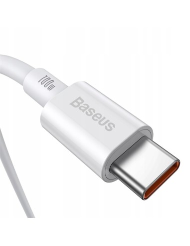 Baseus Superior Kabel USB-C Do USB-C 100W 2m Biały