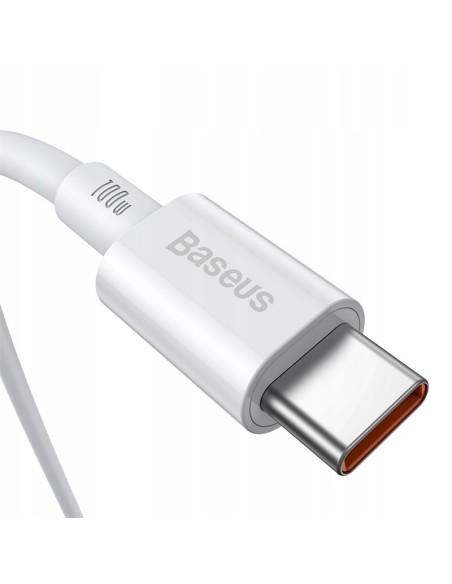 Baseus Superior Kabel USB-C Do USB-C 100W 2m Biały