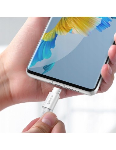 Baseus Superior Kabel USB-C Do USB-C 100W 2m Biały