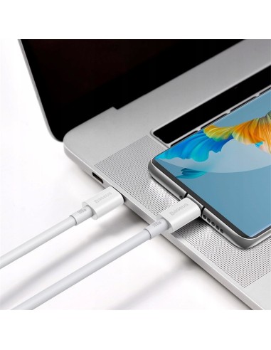 Baseus Superior Kabel USB-C Do USB-C 100W 2m Biały
