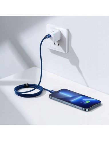 Baseus Crystal Shine Kabel USB-C Do Lightning 20W 1.2m Niebieski