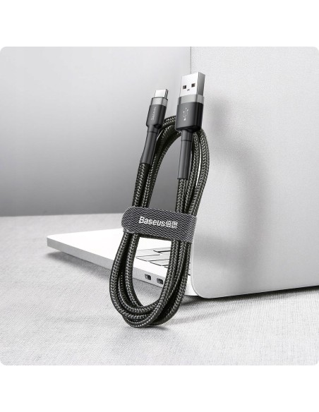 Baseus Cafule Kabel USB Do USB-C 3A 100cm Czarny