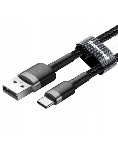 Baseus Cafule Kabel USB Do USB-C 3A 100cm Czarny