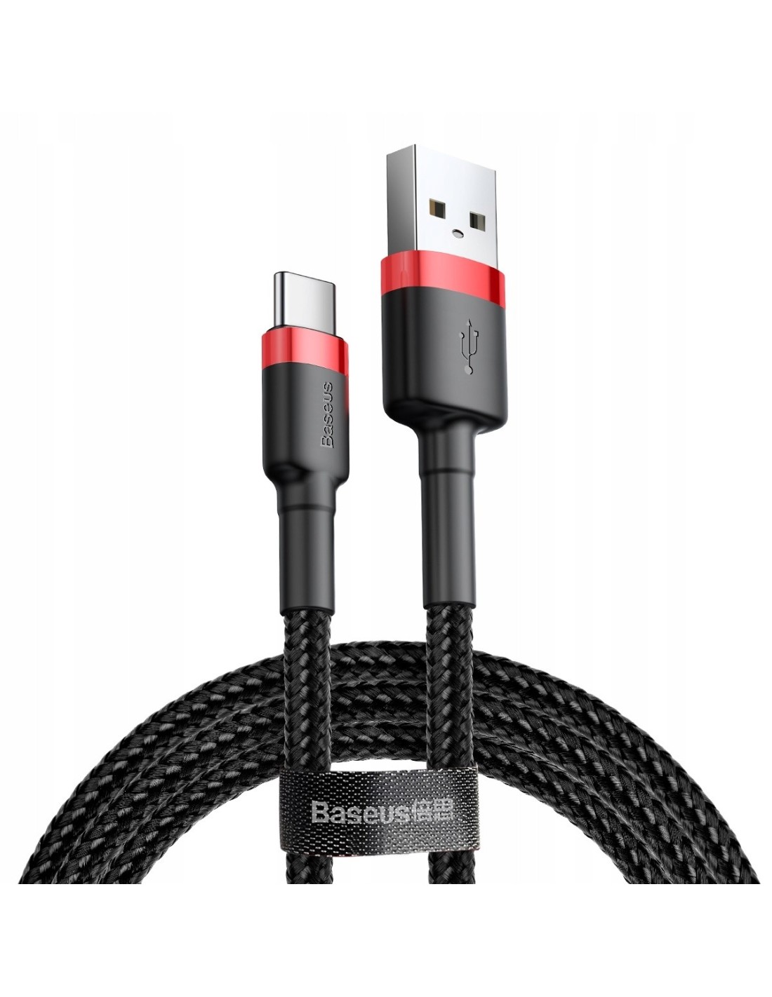 Baseus Cafule Kabel USB Do USB-C 200cm Czarno-Czerwony