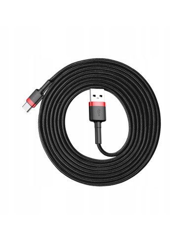 Baseus Cafule Kabel USB Do USB-C 200cm Czarno-Czerwony