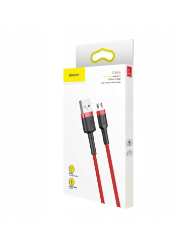 Baseus Cafule Kabel USB Do Micro USB 100cm Czerwono-Czarny