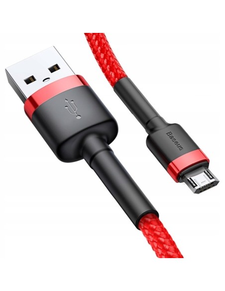 Baseus Cafule Kabel USB Do Micro USB 100cm Czerwono-Czarny