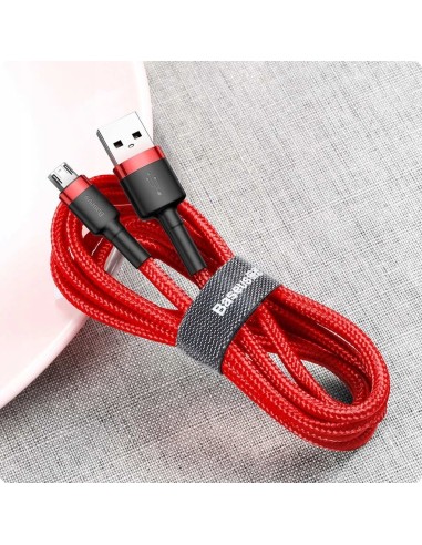 Baseus Cafule Kabel USB Do Micro USB 100cm Czerwono-Czarny