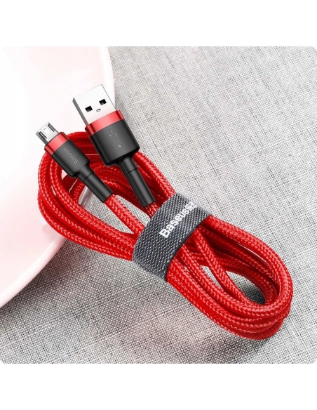 Baseus Cafule Kabel USB Do Micro USB 100cm Czerwono-Czarny