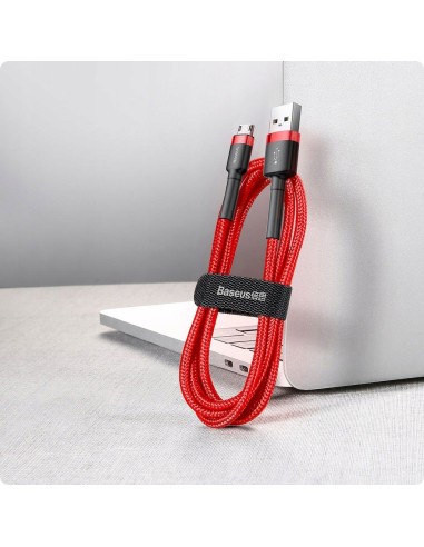 Baseus Cafule Kabel USB Do Micro USB 100cm Czerwono-Czarny