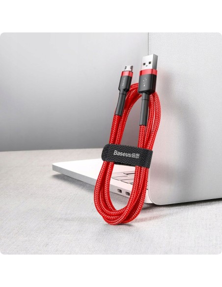 Baseus Cafule Kabel USB Do Micro USB 100cm Czerwono-Czarny